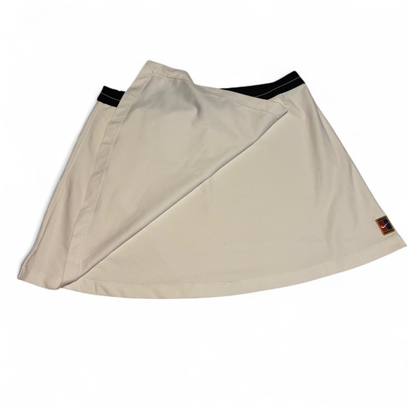 Vintage Nike Tennis Skirt White Size Large Y2K Preppy Athletic Mini - Picture 3 of 4